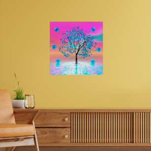 Kristalboom Zonsopgang Poster
