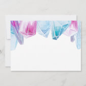 Kristalbride roze en blauwe Pareltjes Vrijgezellen Kaart (Achterkant)