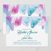 Kristalbride roze en blauwe Pareltjes Vrijgezellen Kaart (Voorkant / Achterkant)