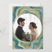 Kristalbruiloft Kaart (Achterkant)