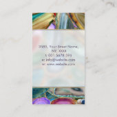 Kristalcluster voor het genezen van kleurrijke geo visitekaartje (Achterkant)