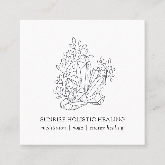 Kristalenergie — Wellness Visitekaartje (Voorkant)