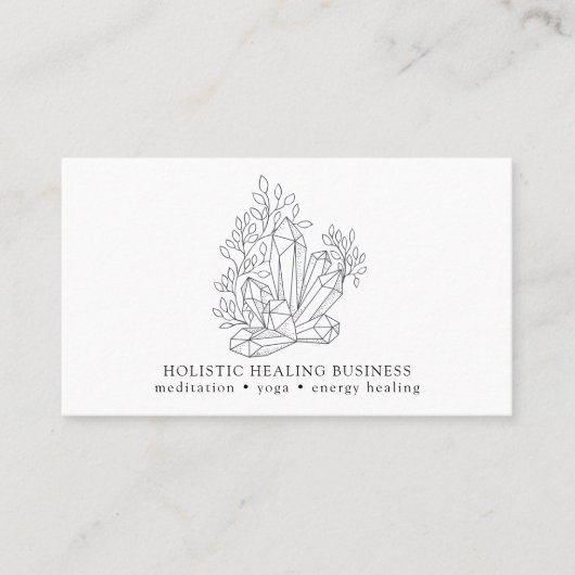 Kristalenergie — Wellness Visitekaartje (Voorkant)