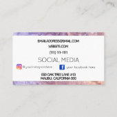 kristalgem visitekaartje (Achterkant)