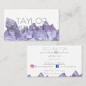 kristalgem visitekaartje (Voorkant / Achterkant)