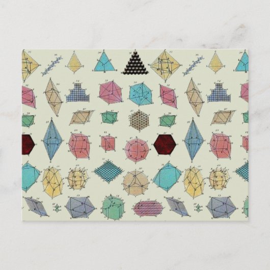 Kristalgeometrie Briefkaart (Voorkant)