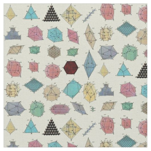 Kristalgeometrie Stof (Close Up)