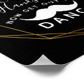 kristalgeometrische feestpartij GENTLEMEN BATHROOM Poster (Hoek)