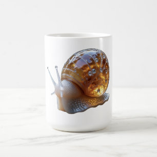 Kristalglas Glowing Slak Natuur Dames T-Shirt Koffiemok