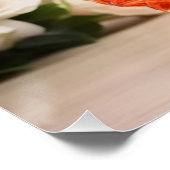 Kristalglazen prinses met oranje jurk perfect poster (Hoek)