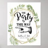 Kristalgroen foliën ZO VINGER POINTING Poster (Voorkant)