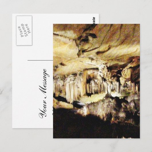 Kristalgrotten in donker briefkaart (Voorkant / Achterkant)