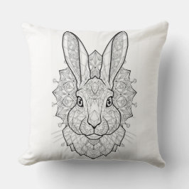 Kristalhaas Geometrische Kunstprint | Elegante Kon Kussen