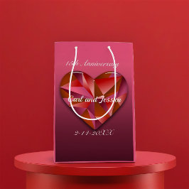 Kristalhart voor 15e Jubileum Medium Cadeauzakje