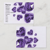 Kristalharten - Paars Visitekaartje (Voorkant / Achterkant)