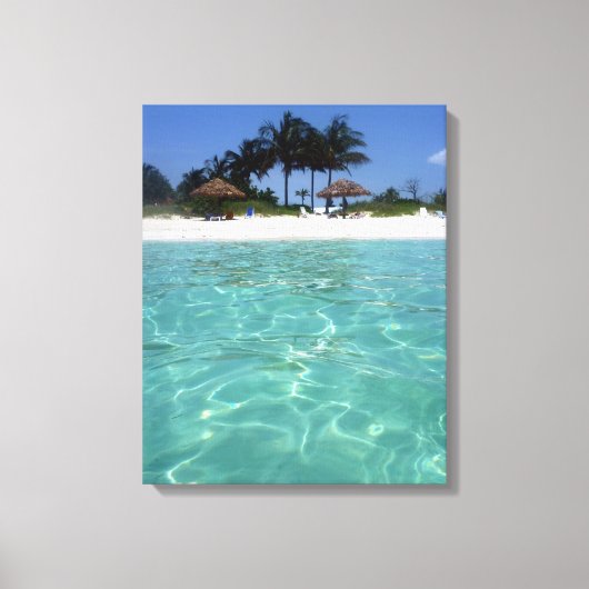 kristalhelder bahamas canvas afdruk (Voorkant)