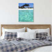 kristalhelder bahamas canvas afdruk (Insitu (Slaapkamer))