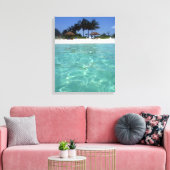 kristalhelder bahamas canvas afdruk (Insitu (Woonkamer))