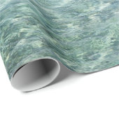 Kristalhelder blauw-oceanwatersrestanten cadeaupapier (Rol Hoek)
