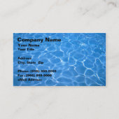 Kristalhelder blauw water visitekaartje (Voorkant)