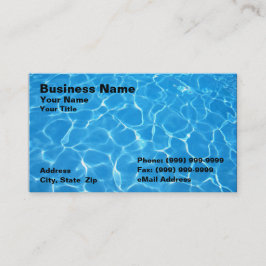 Kristalhelder blauw water visitekaartje
