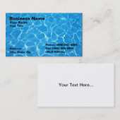 Kristalhelder blauw water visitekaartje (Voorkant / Achterkant)