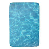 Kristalhelder Blauw Zwembadwater Badmat (Voorkant Verticaal)