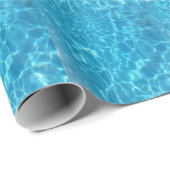 Kristalhelder Blauw Zwembadwater Cadeaupapier (Rol Hoek)