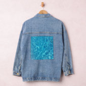 Kristalhelder Blauw Zwembadwater Denim Jacket (Hangar)