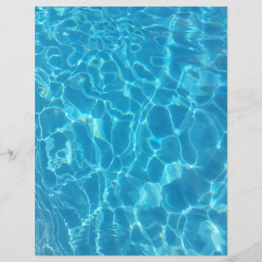 Kristalhelder Blauw Zwembadwater Flyer (Voorkant)