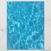 Kristalhelder Blauw Zwembadwater Flyer (Achterkant)
