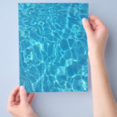 Kristalhelder Blauw Zwembadwater Flyer (Hand)
