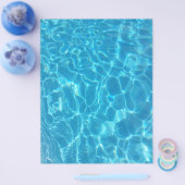 Kristalhelder Blauw Zwembadwater Flyer (Enkel)