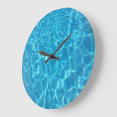 Kristalhelder Blauw Zwembadwater Grote Klok (Hoek)