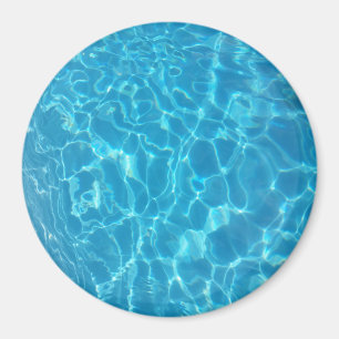 Kristalhelder Blauw Zwembadwater Magneet