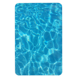 Kristalhelder Blauw Zwembadwater Magneet