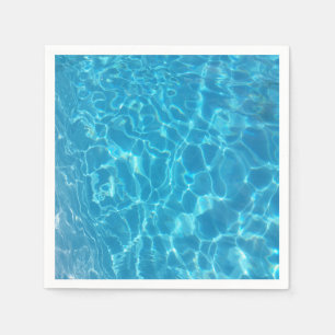 Kristalhelder Blauw Zwembadwater Servet