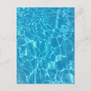 Kristalhelder Hemelblauw Zwembadwater Briefkaart