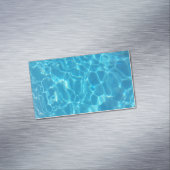Kristalhelder Hemelblauw Zwembadwater Magnetisch Visitekaartje (Voorbeeld)