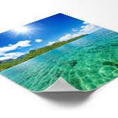 Kristalhelder Oceaangezicht Poster (Hoek)