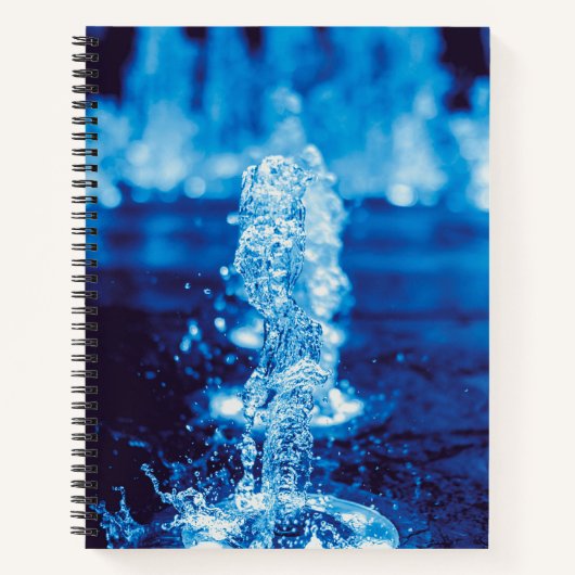 Kristalhelder water in beweging notitieboek (Voorkant)