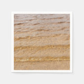 Kristalhelder water Sandy Beach Ocean Zee Golven Servet (Voorkant)