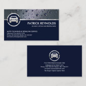 Kristalhelder waterdruppels Auto-uitwas Visitekaartje (Voorkant / Achterkant)