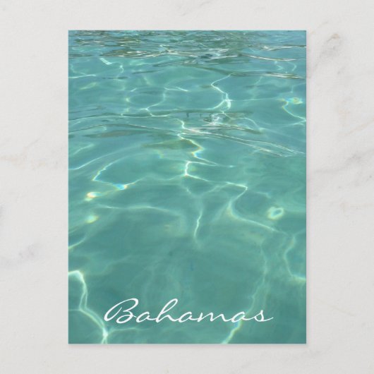 kristalhelder zwemwater briefkaart (Voorkant)