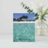 kristalheldere bahama's briefkaart (Staand voorkant)