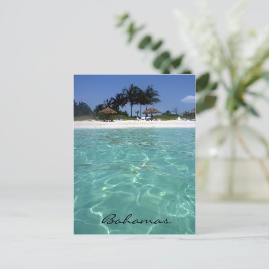 kristalheldere bahama's briefkaart (Staand voorkant)