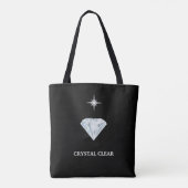 Kristalheldere diamant doelwit individu tote bag (Achterkant)