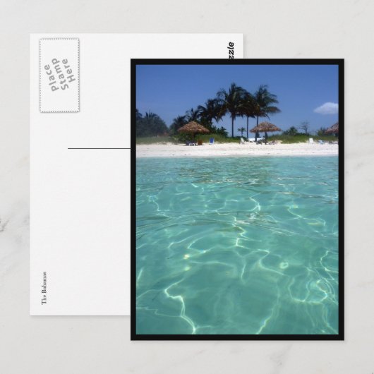 kristalheldere grens van bahamas briefkaart (Voorkant / Achterkant)