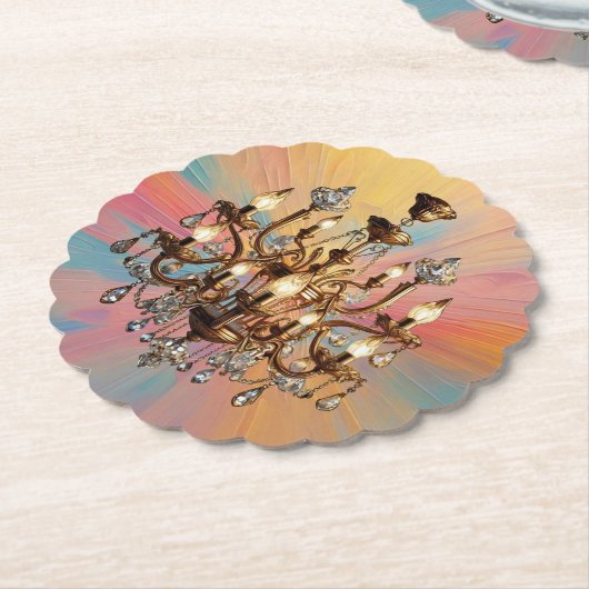 "Kristalhelderheid" Kartonnen Onderzetters (Gekanteld)