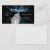 Kristalherstellend kwartskristal visitekaartje (Voorkant / Achterkant)